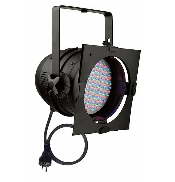 2x showtec par 64 short rgb led-par til leie – fargewash og uplighting
