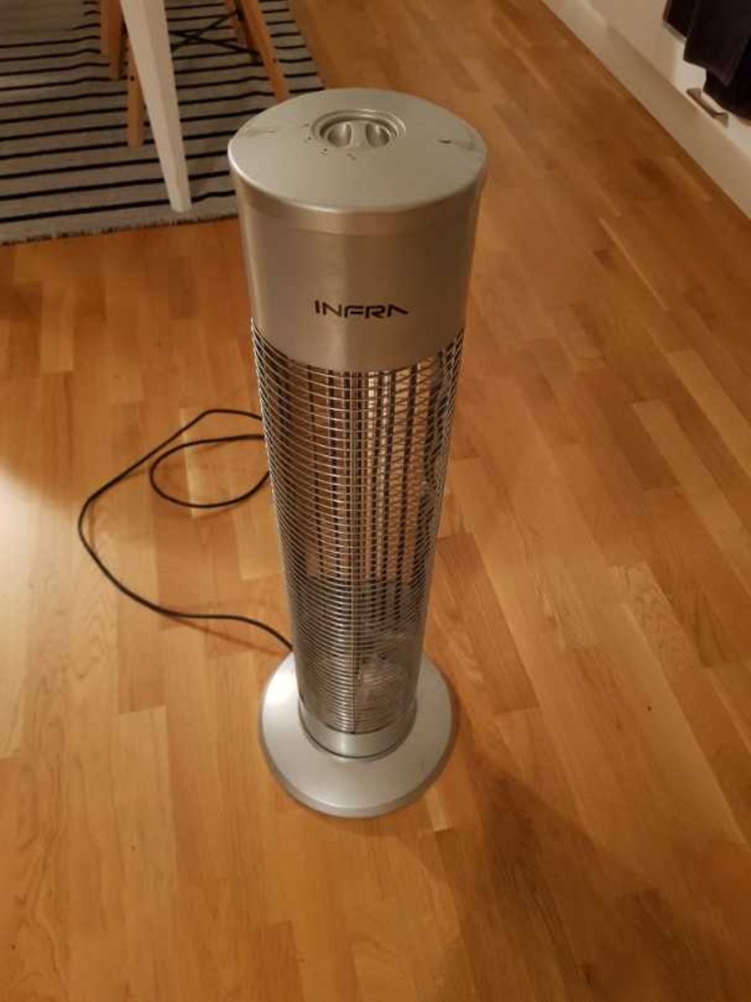 Terassvärmare på 900w blir varm snabbt