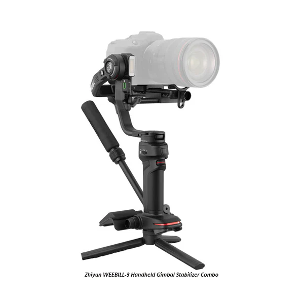 Zhiyun weebill 3s combo [official] gimbal stabilizer for dslr and mirrorless camera, 3 axis stabilizer with tripod/handle/wrist rest/light/bag