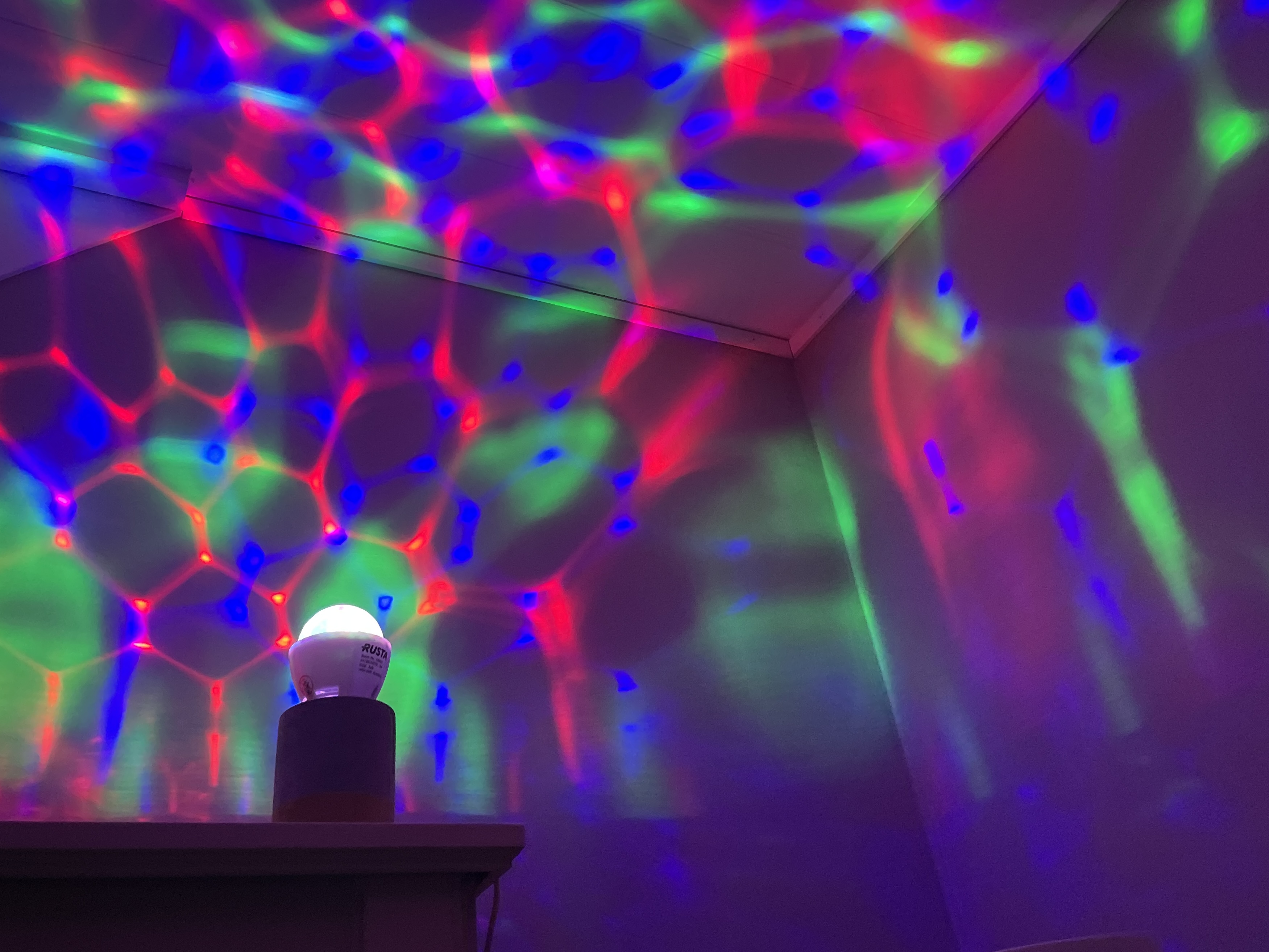 Roterande discolampa/partylampa
