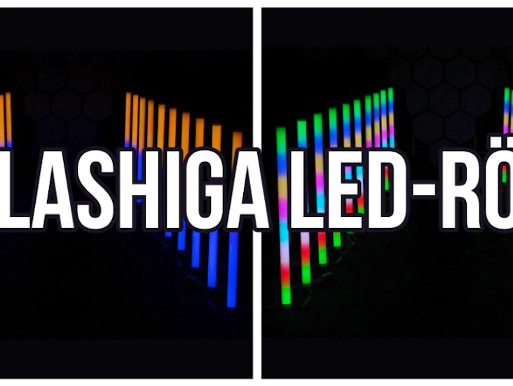 5-10 st led-rör för fest, foto eller film