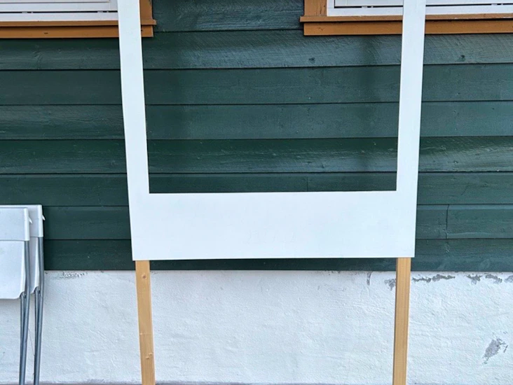 Polaroid-stil ramme til photo booth