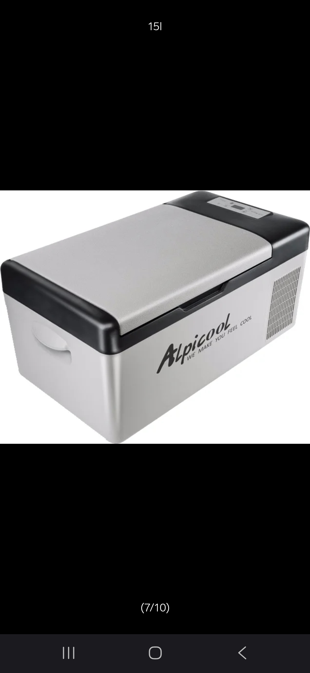 Alpicool 15l med makita kobling