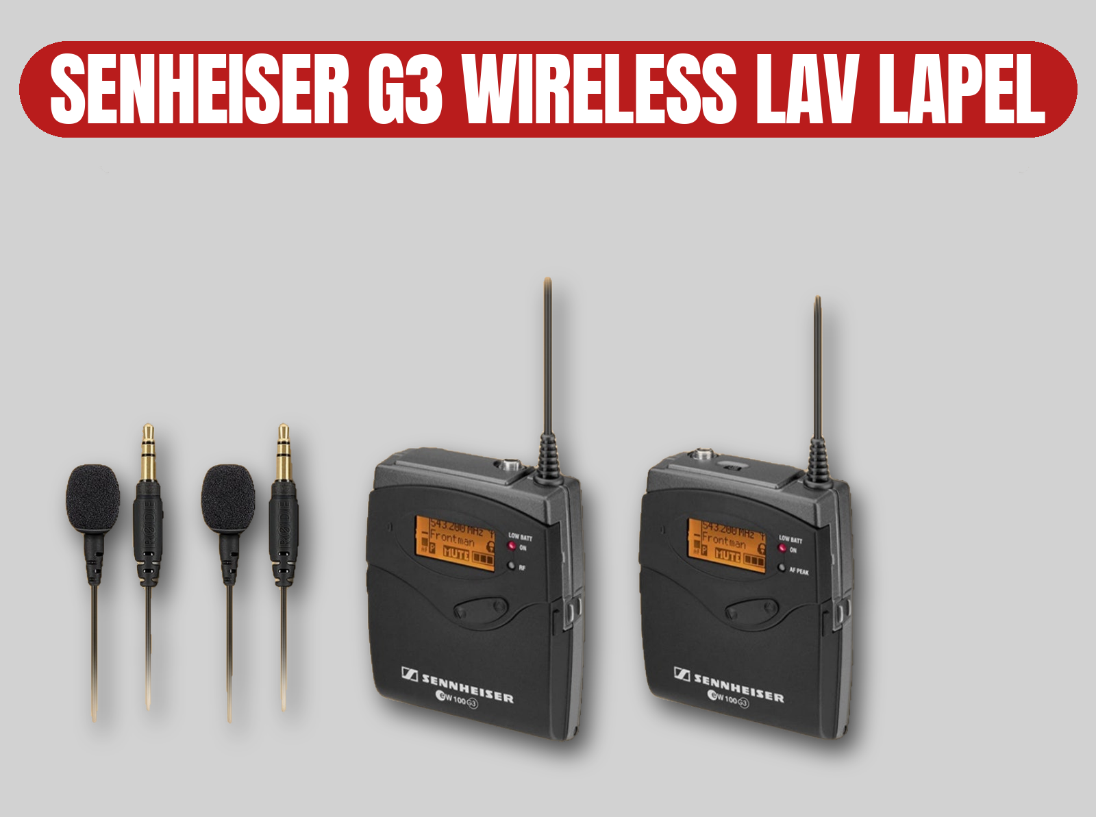 Sennheiser g3 wireless microphone set | lavaliere / lapel / radio mic / transmitter / receiver