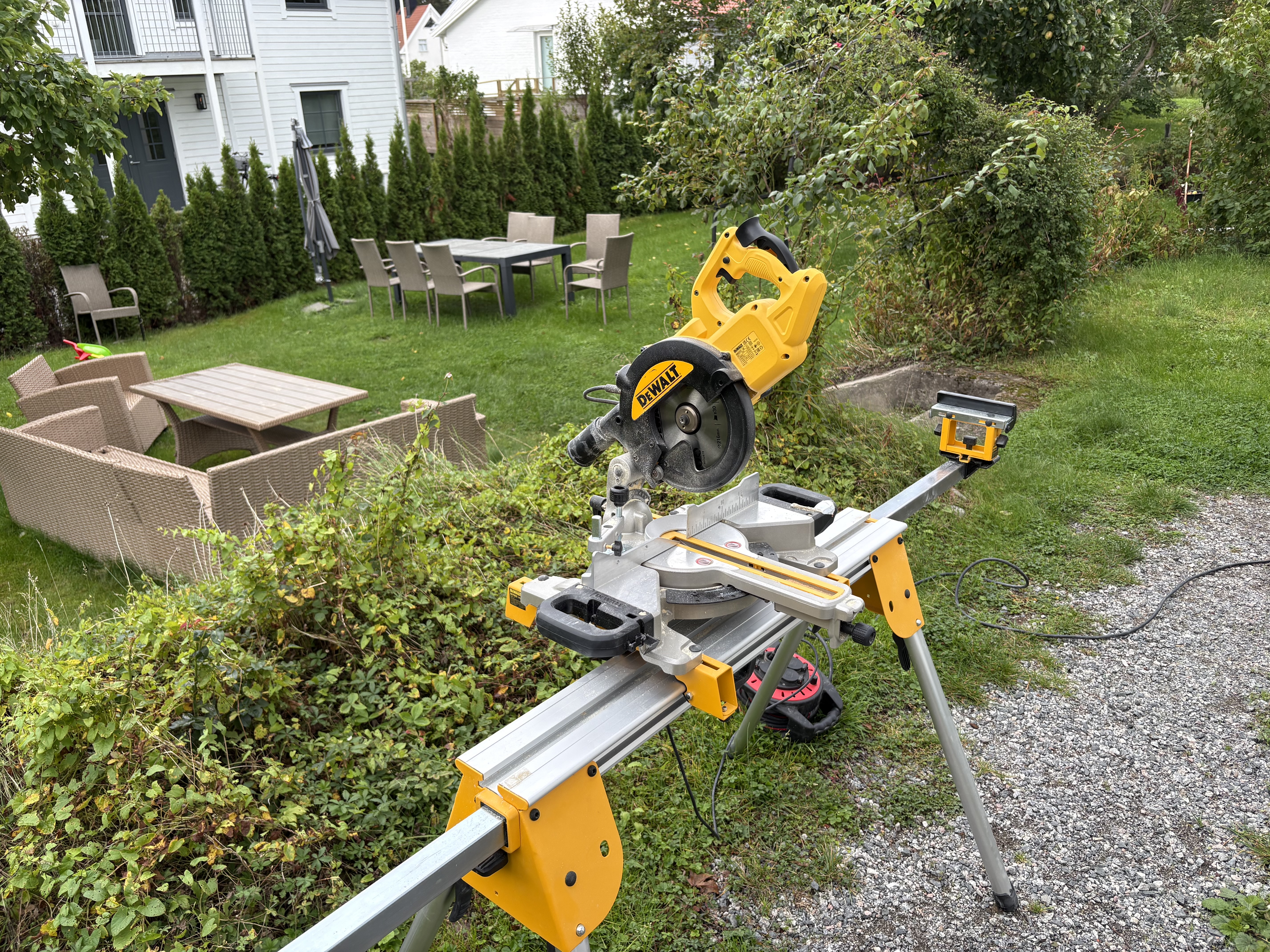 Kap- och gersåg med stativ