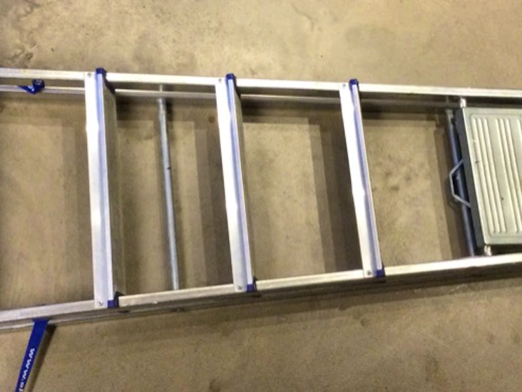 Trappstege, 6 steg, max ståhöjd 125 cm