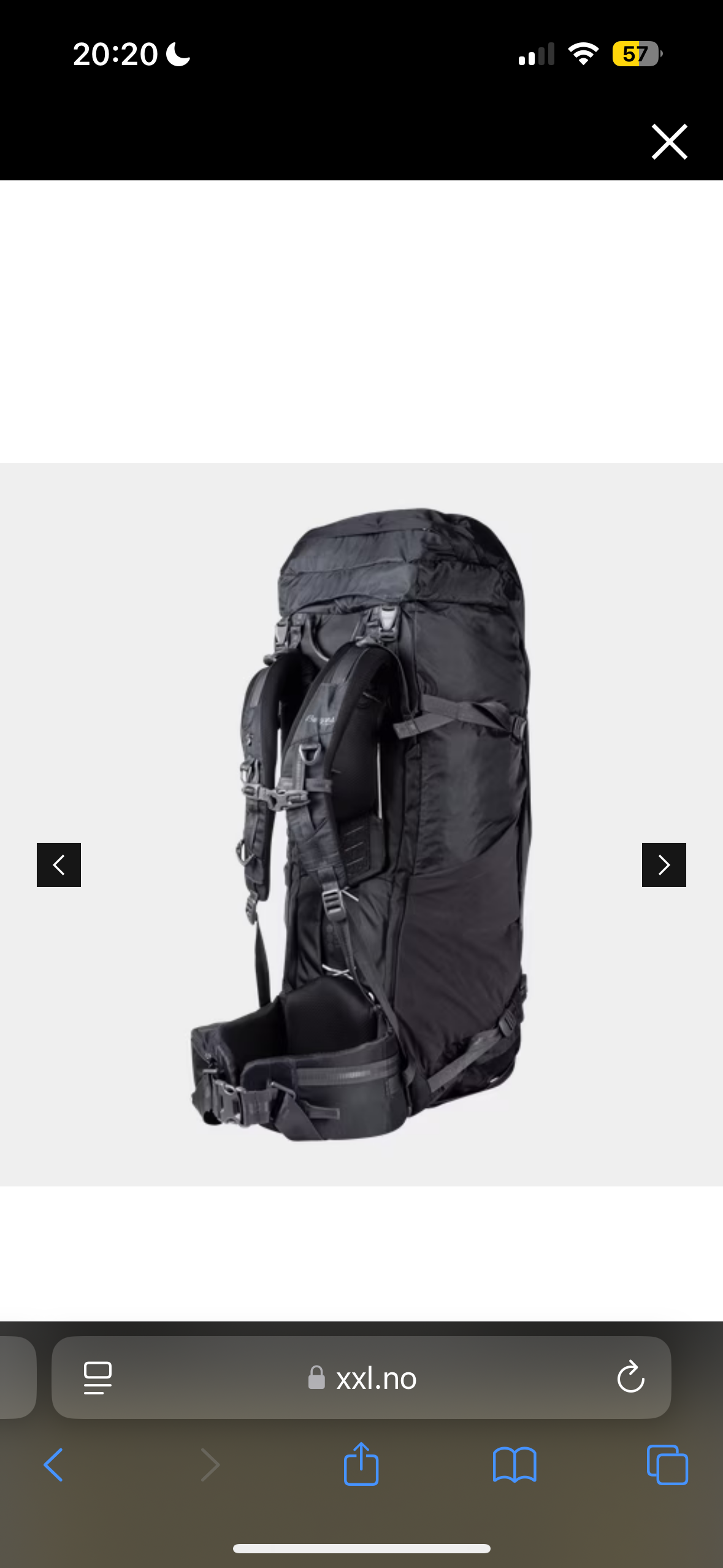 Bergans tursekk 75l unisex 