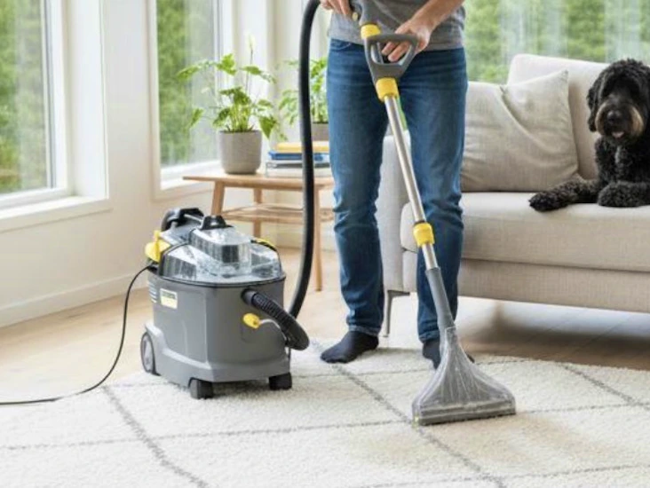 Kärcher puzzi 8/1 adv tekstiilipesuri lattiasarjalla