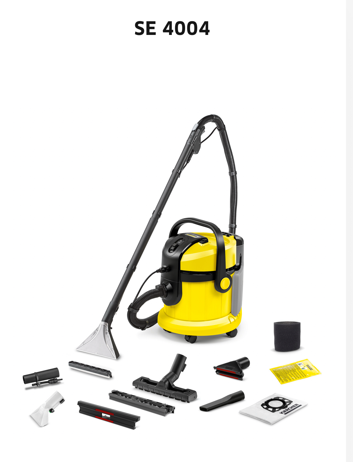 Textiltvätt + mattvätt – ny kärcher se 4004 