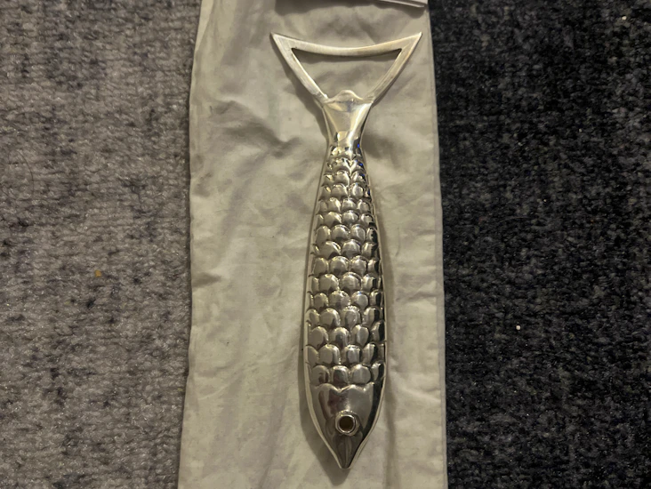 Silverpläterad flasköppnare