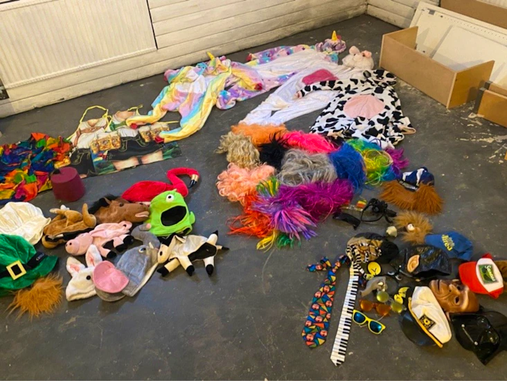 Stor utklädnadslåda / maskeradlåda