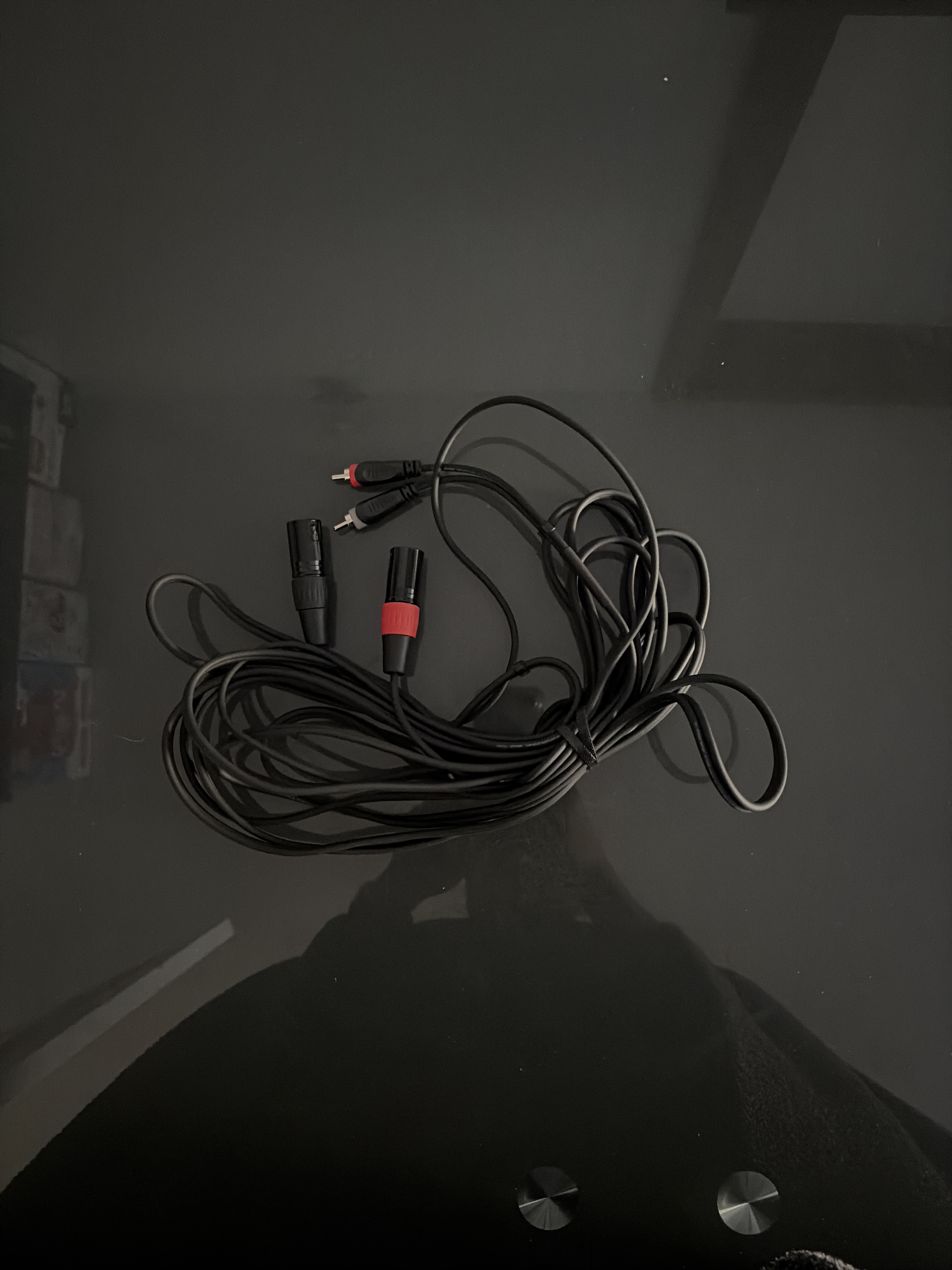 Rca (phono) to xlr cable 6m