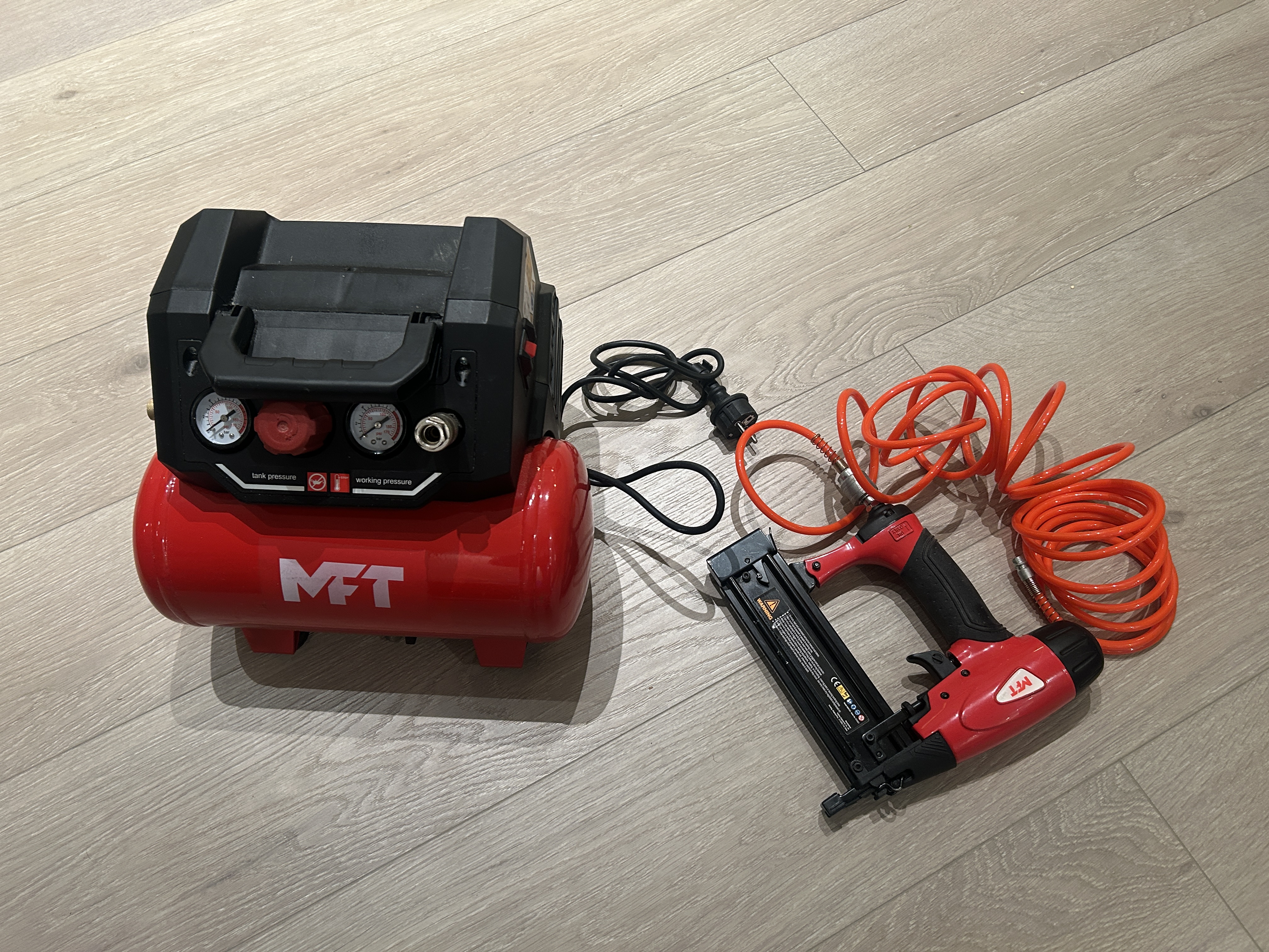 Mft kompressorpakke med minidykkertpistol