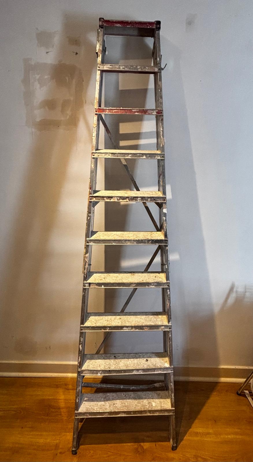 7‑tread folding youngman aluminium stepladder