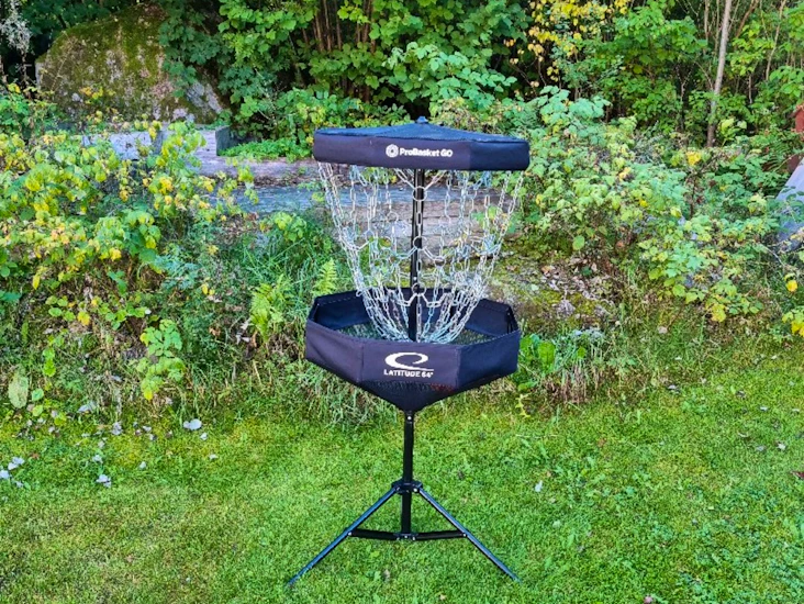 Portabel discgolfkorg