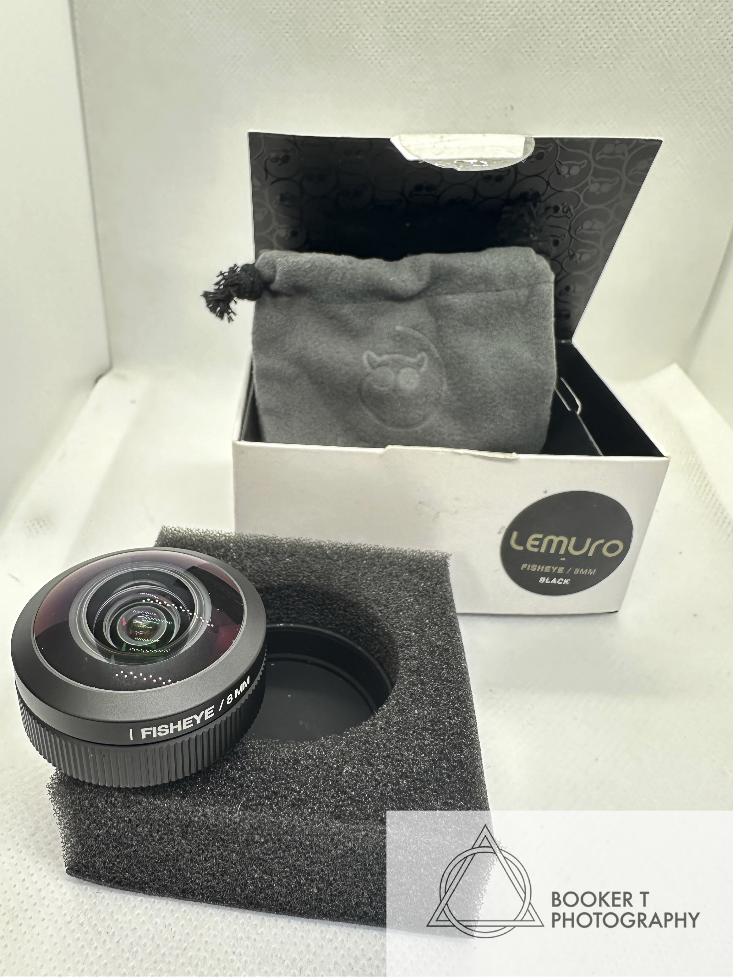 Lemuro 8mm fisheye lens with clip 