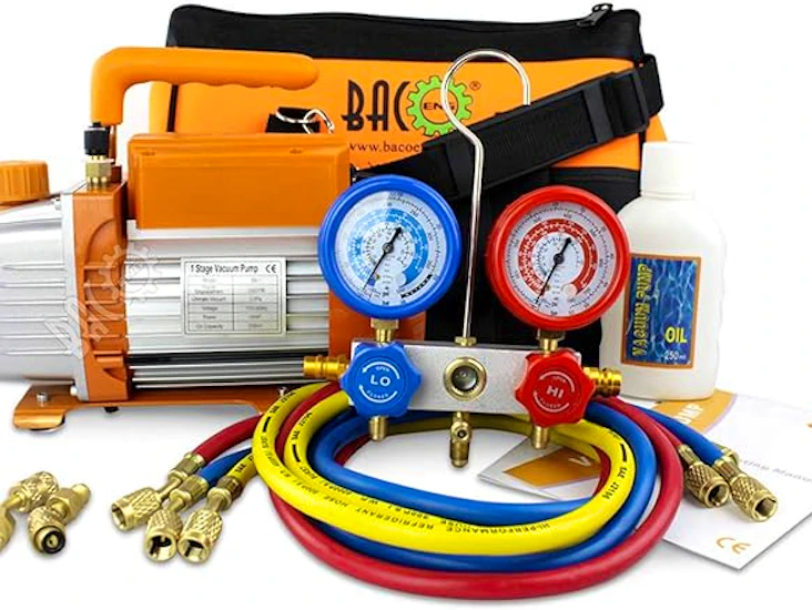 Vakuumpump - lämplig till installation eller kontroll av luftvärmepump