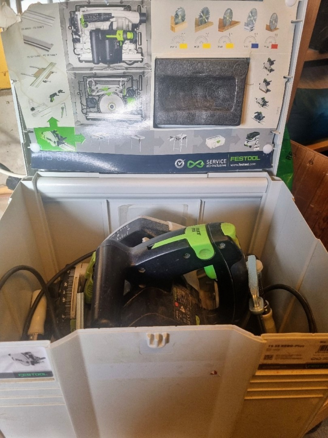 Sänksåg och styrskena festool ts55 rebq