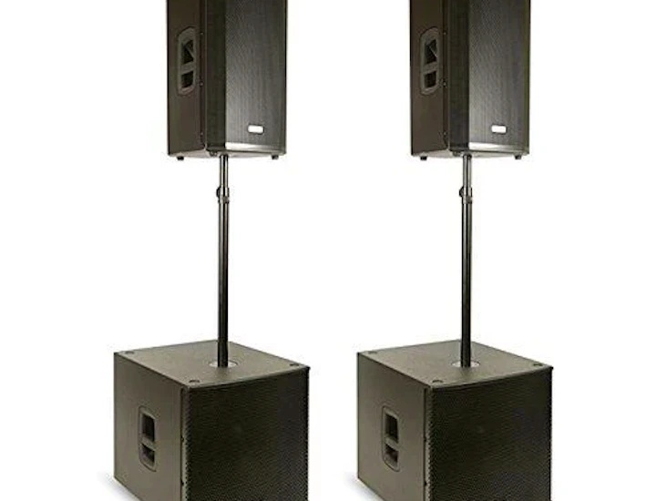 Fbt active pa system package – 2x verve 112a + 2x subline 18sa (3400w rms)