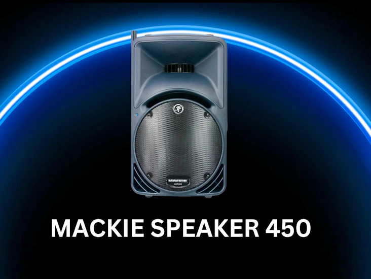 1x mackie speaker srm 450 speakers, v3