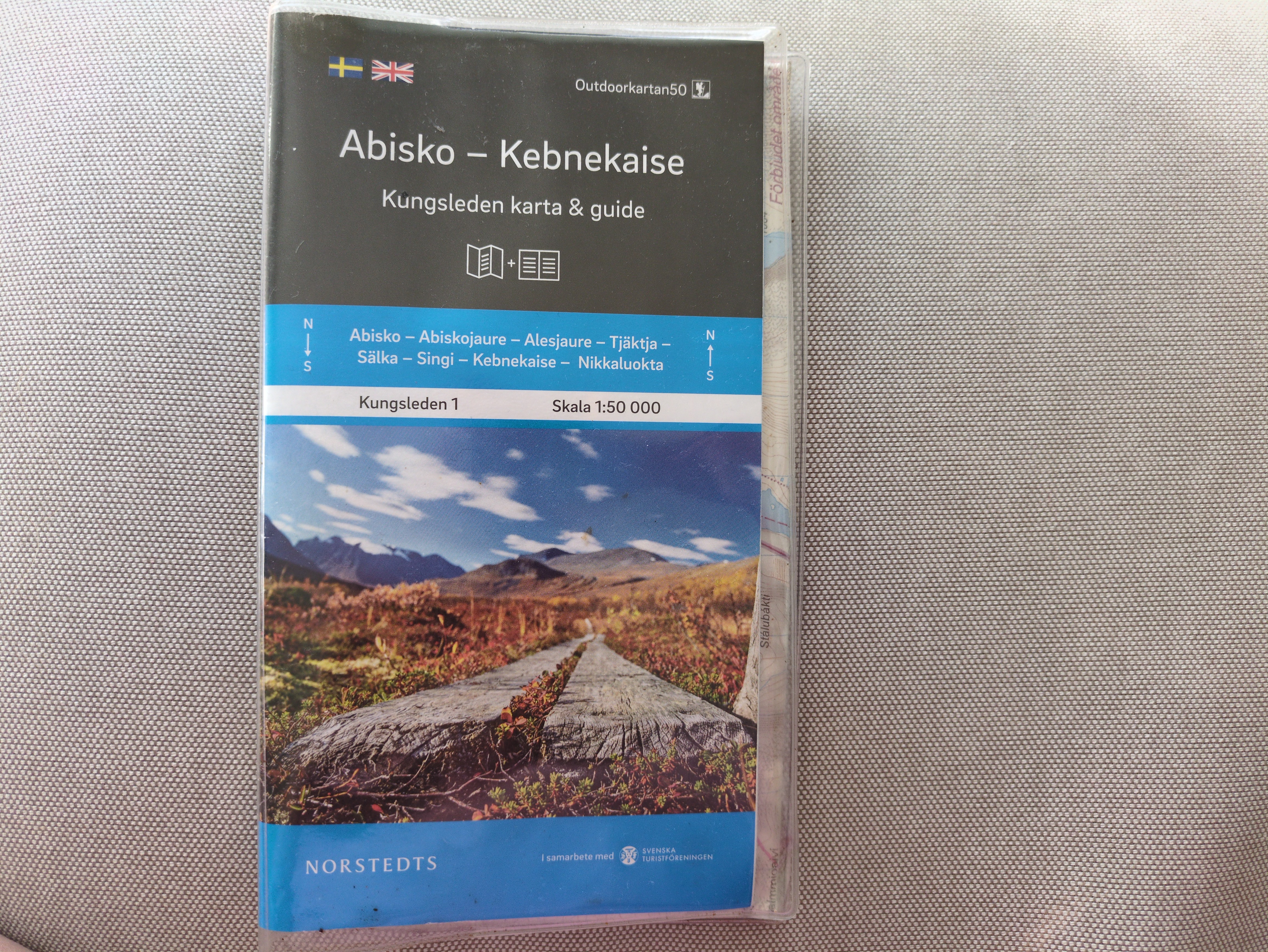 Karta och guide kungsleden abisko-kebnekaise