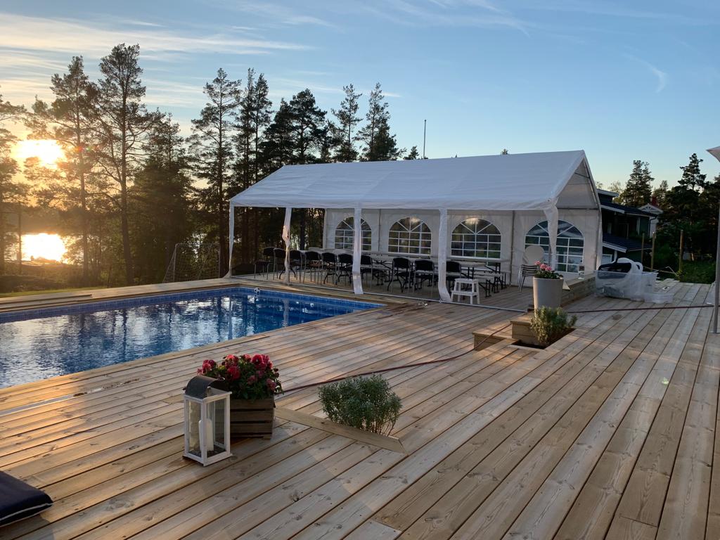 Partytält 4x8 m