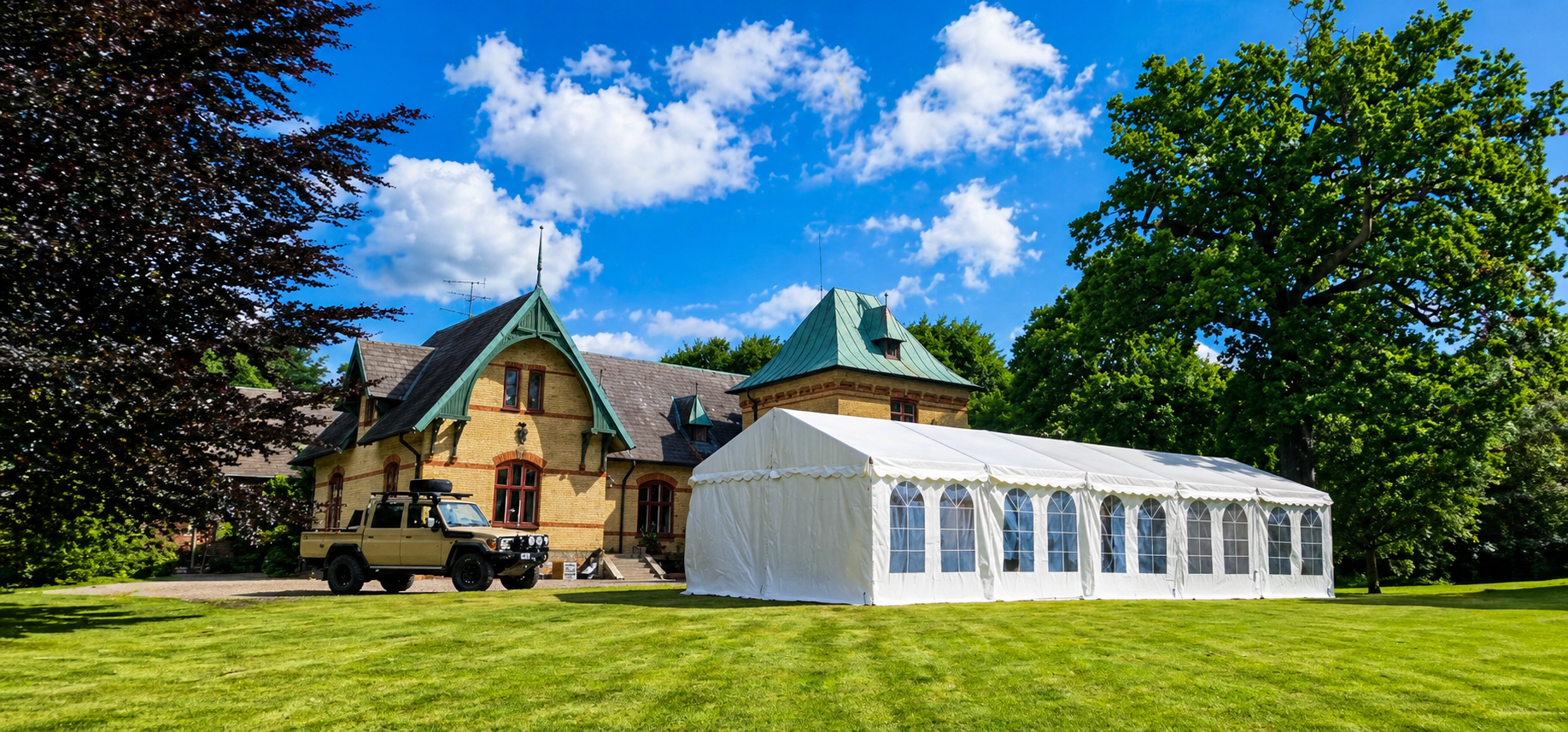 5x10m (50m2) partytält (proffstält) 