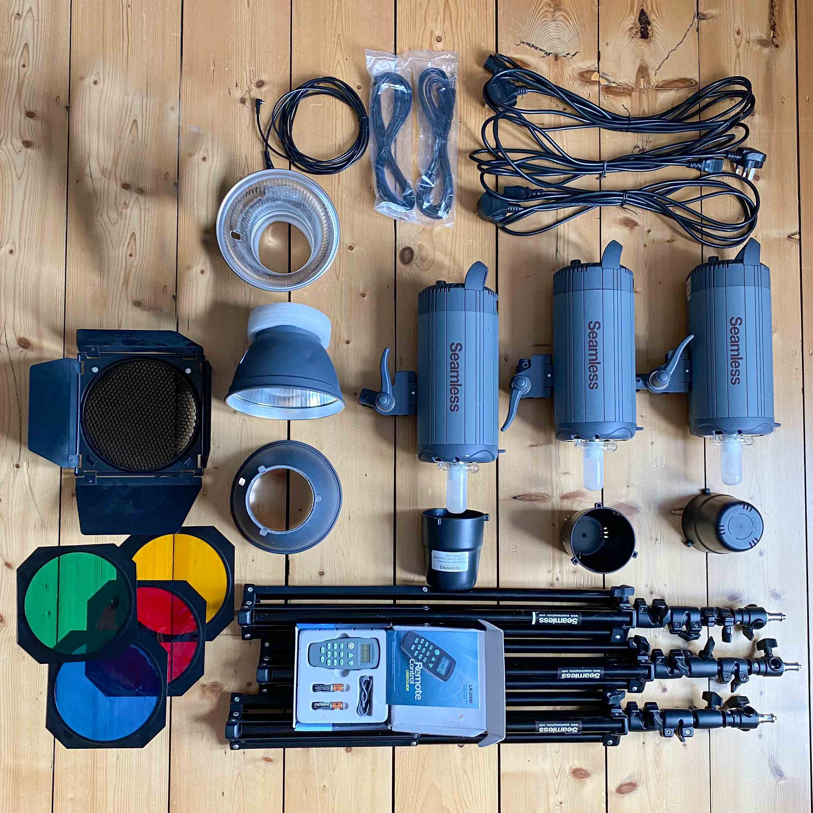 Complete 3 x lighting kit