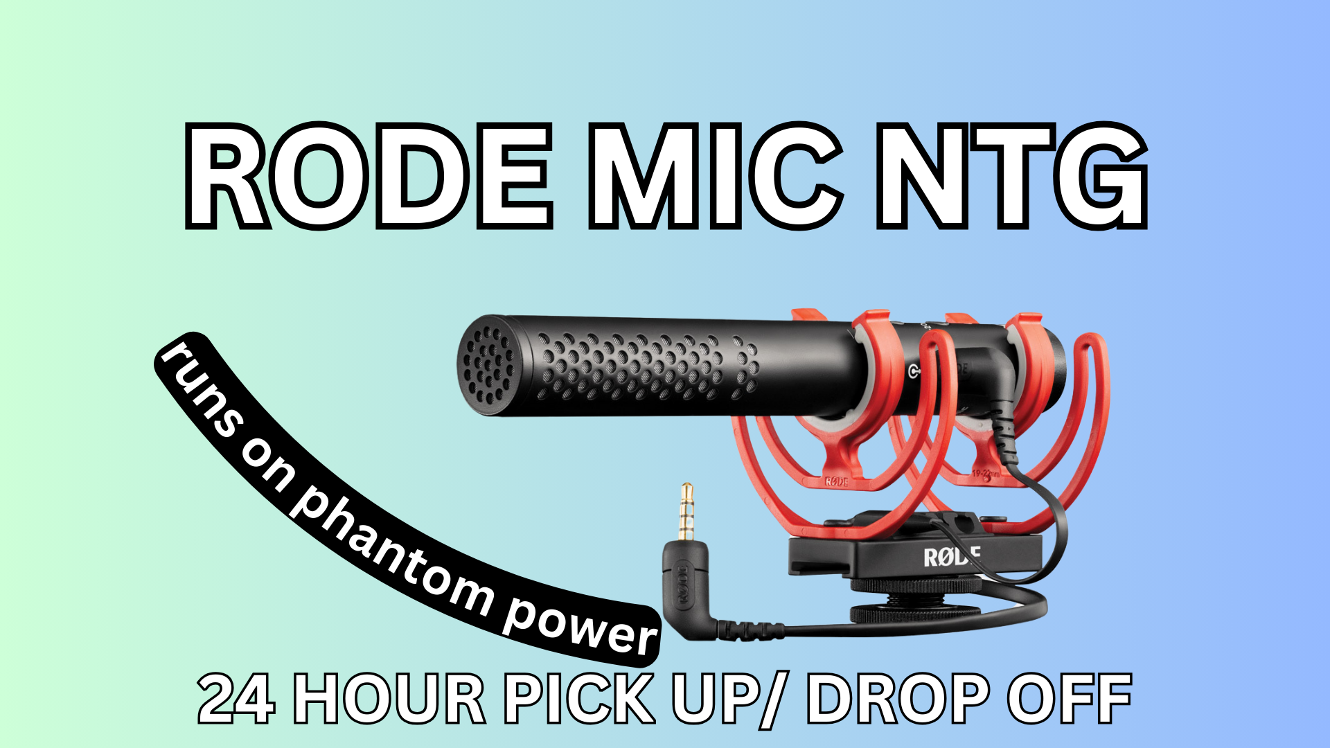 Rode videomicntg on camera shotgun mic phantom power