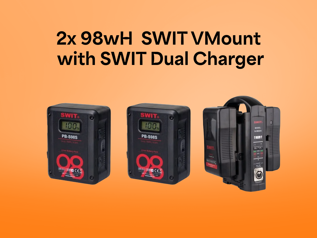 Vlock battery kit 98wh x2 with charger