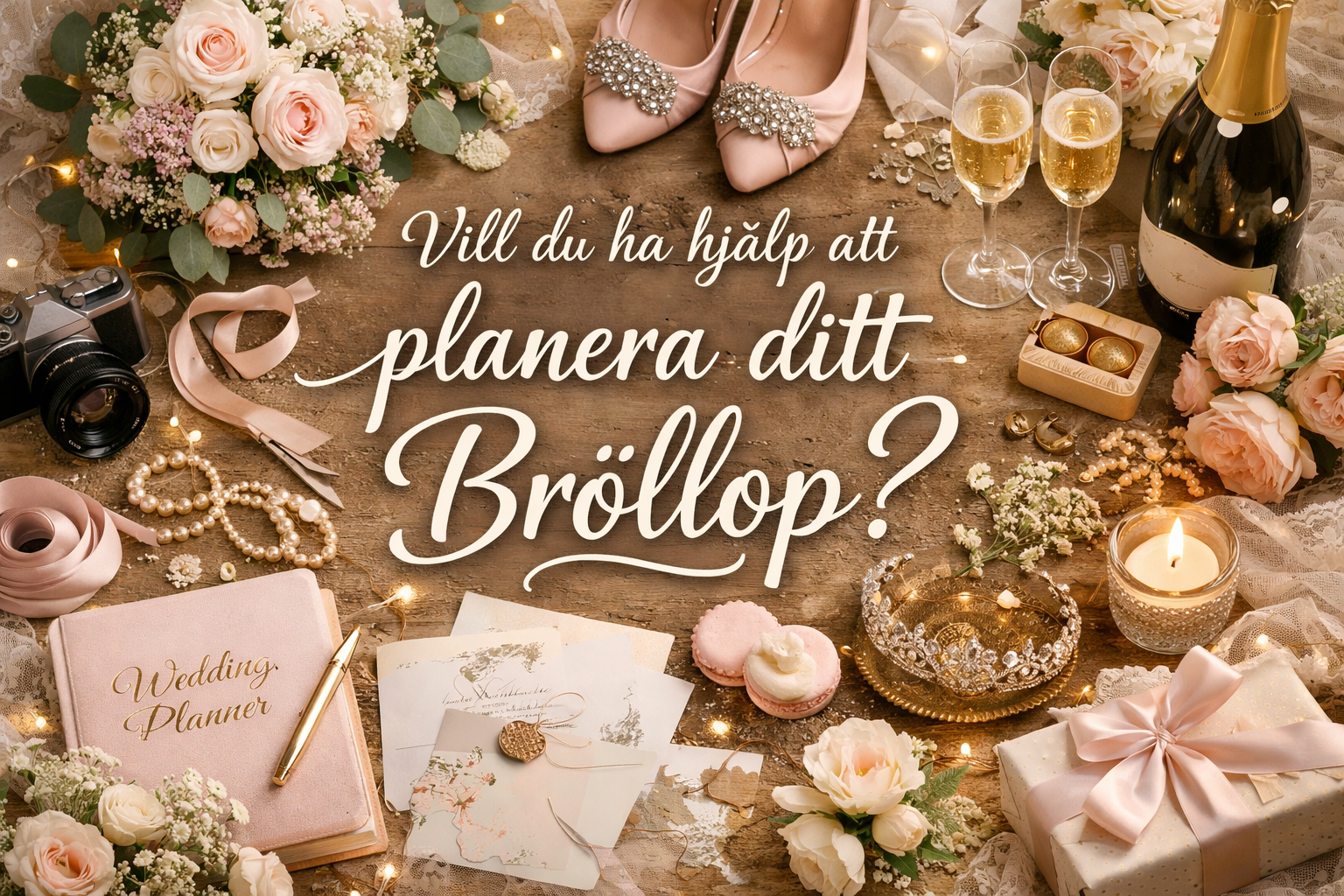 Planera ert drömbröllop – dekorationer, fotobås & festutrustning