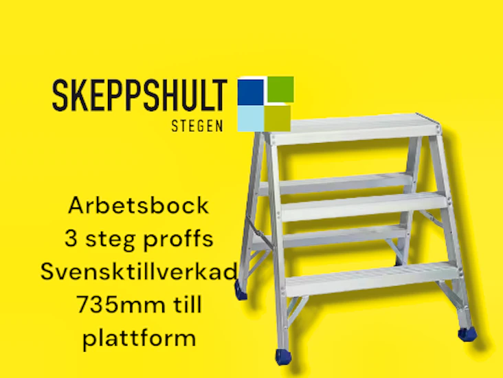 Arbetsbock 3 steg proffsmodell