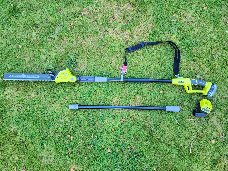 Häcksax med förlängning/ stånghäcksax.