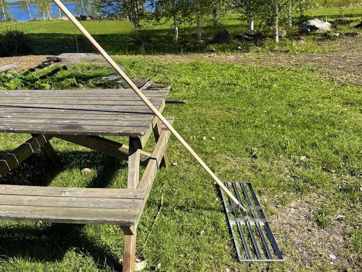 Dressraka i rostfritt