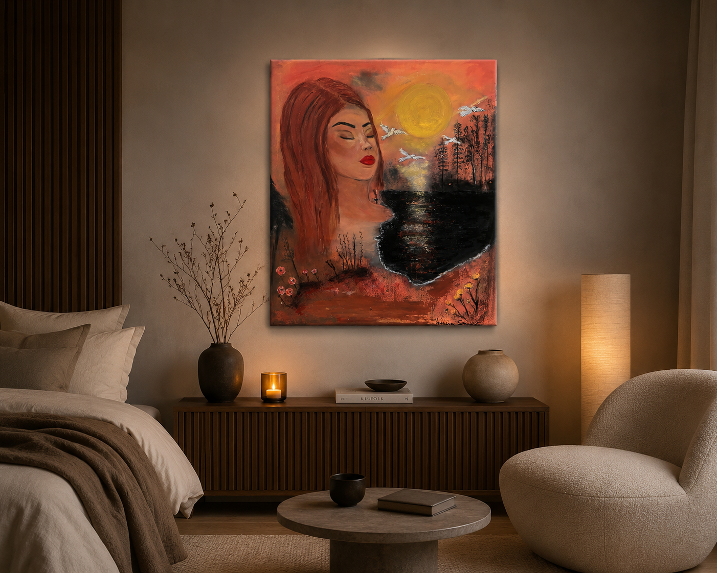 Orginal målning akryl på canvas 