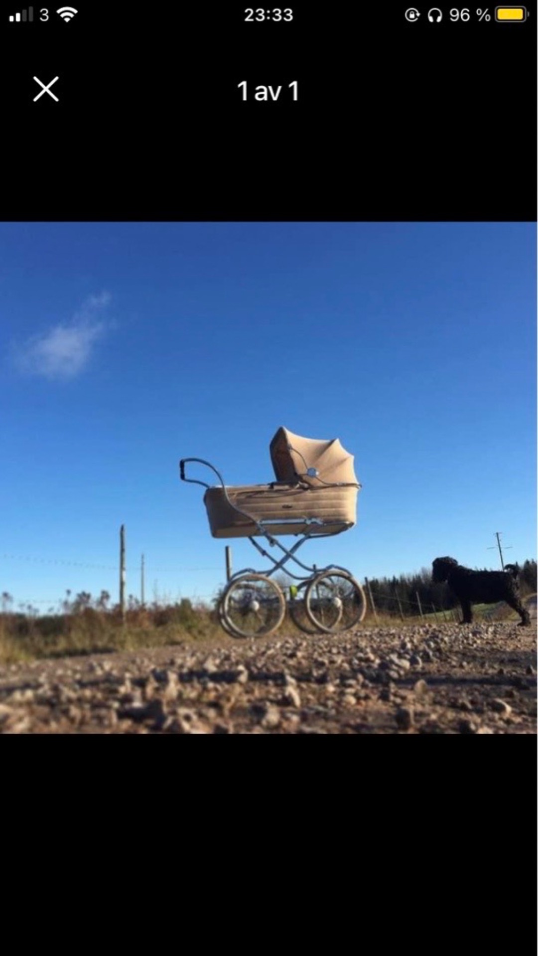 Barnvagn emmaljunga bebis liggdel