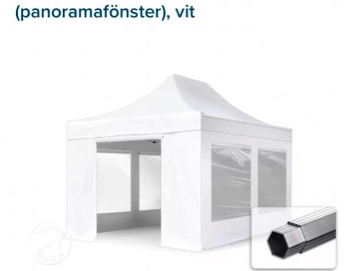 Partytält 4,5x3 m med väggar