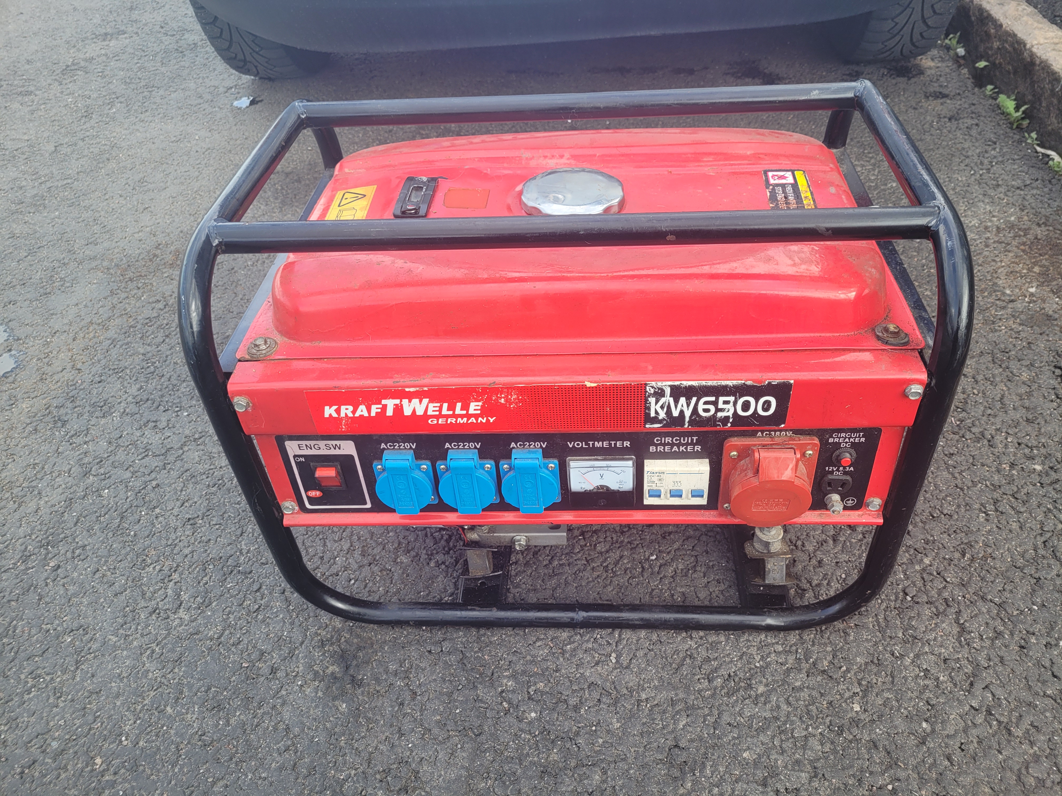 Elverk bensin 6500w 220/380v kraftweller