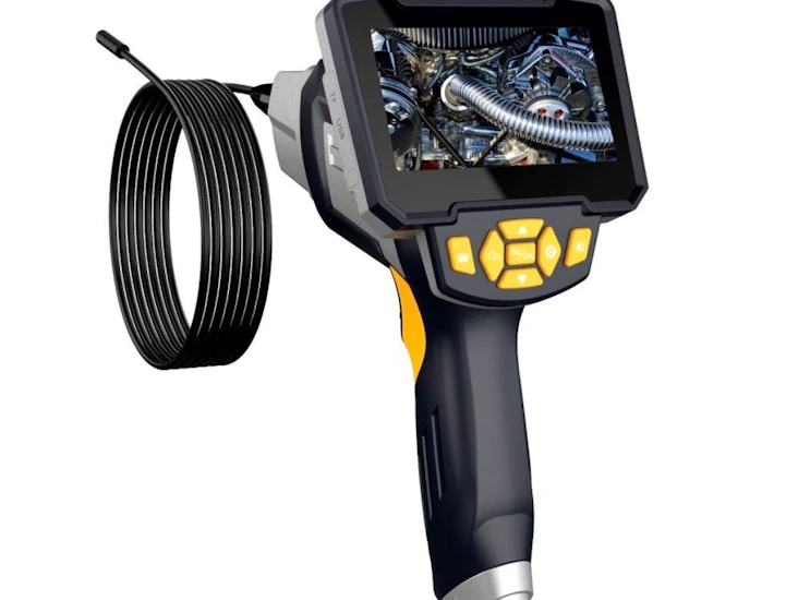 Inspektionskamera, industriellt endoskop, 8mm, 1080p hd, 10m halvstyv kabel