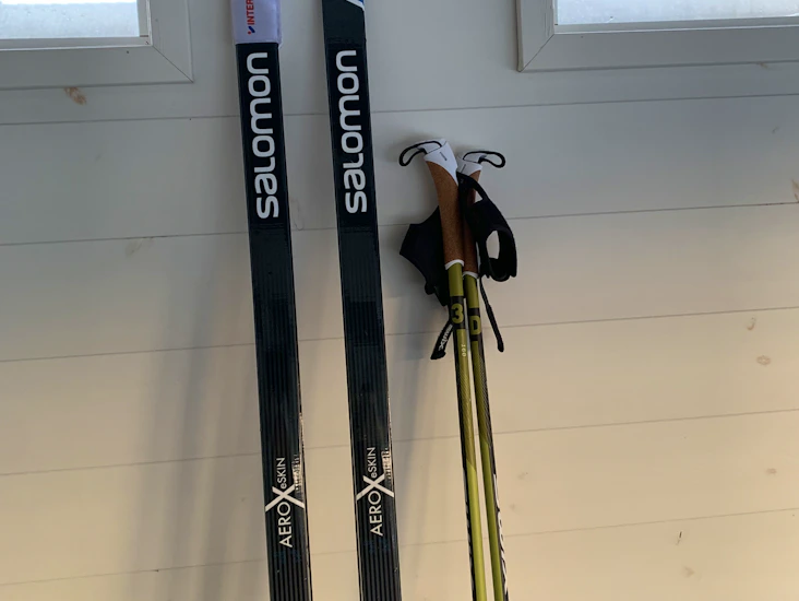 Klassiska längdskidor med skins