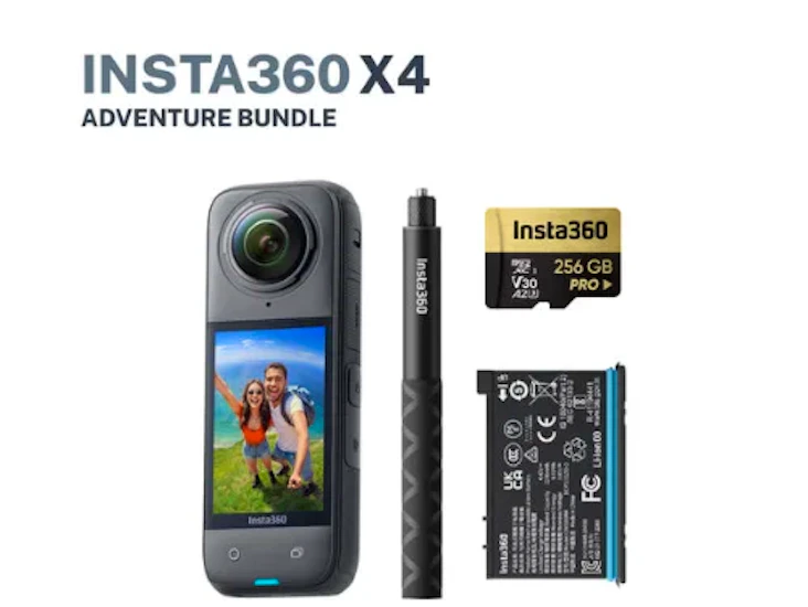 Insta 360 x4 - 8k action camera waterproof
