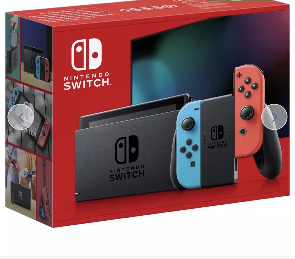 Nintendo switch with mario kart 8