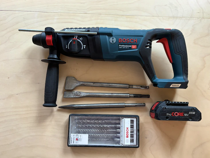 Slagborr bosch professional - sladdlös borrhammare