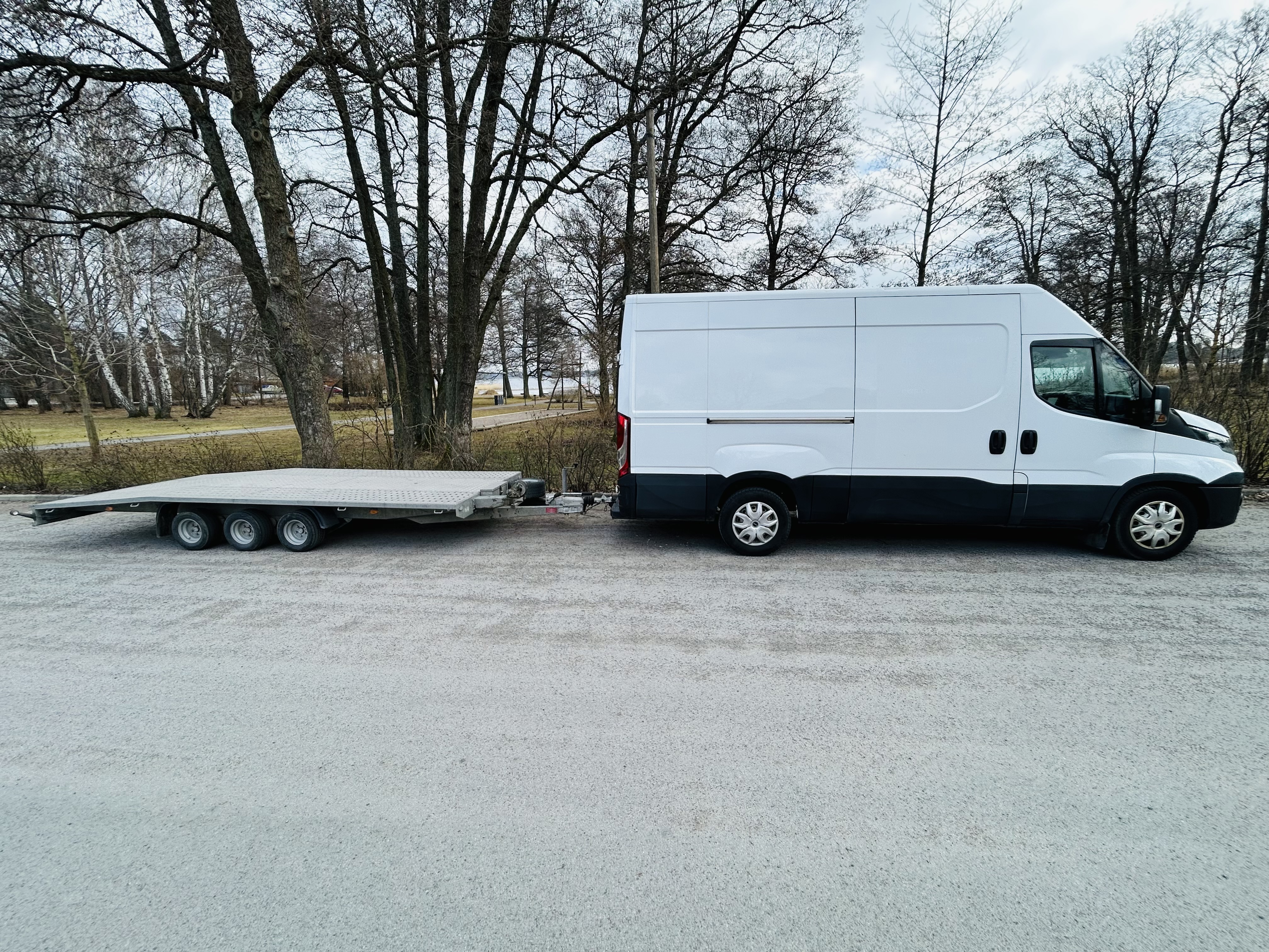 Dragbil 3,5t + biltransport trailer 3,5t