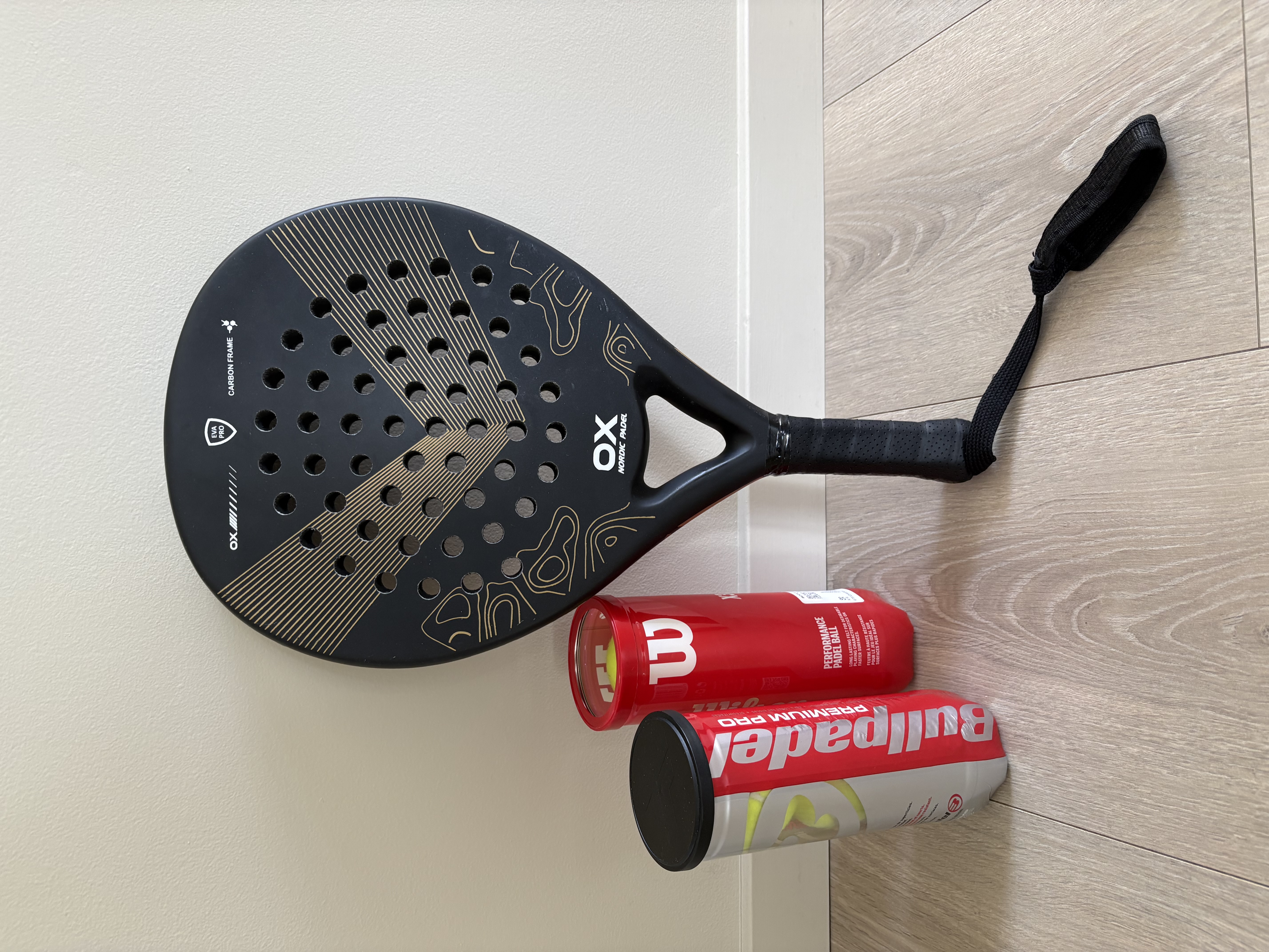 Padelracket med ball (6 stk)