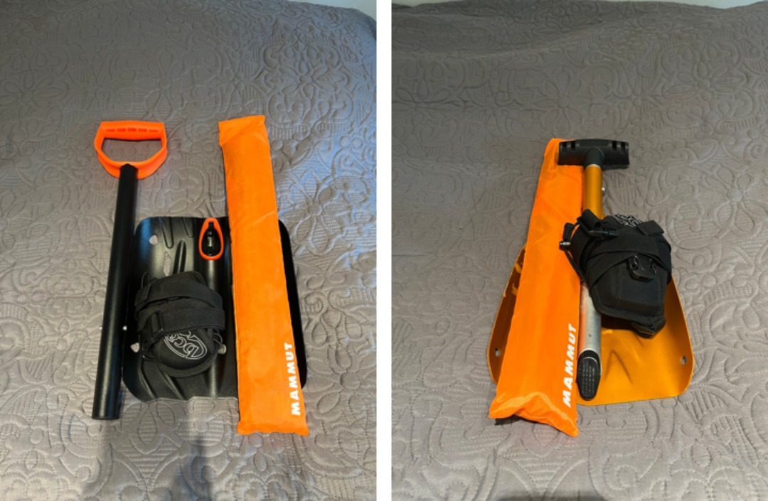 Sender/mottaker, søkestang 320 cm og spade