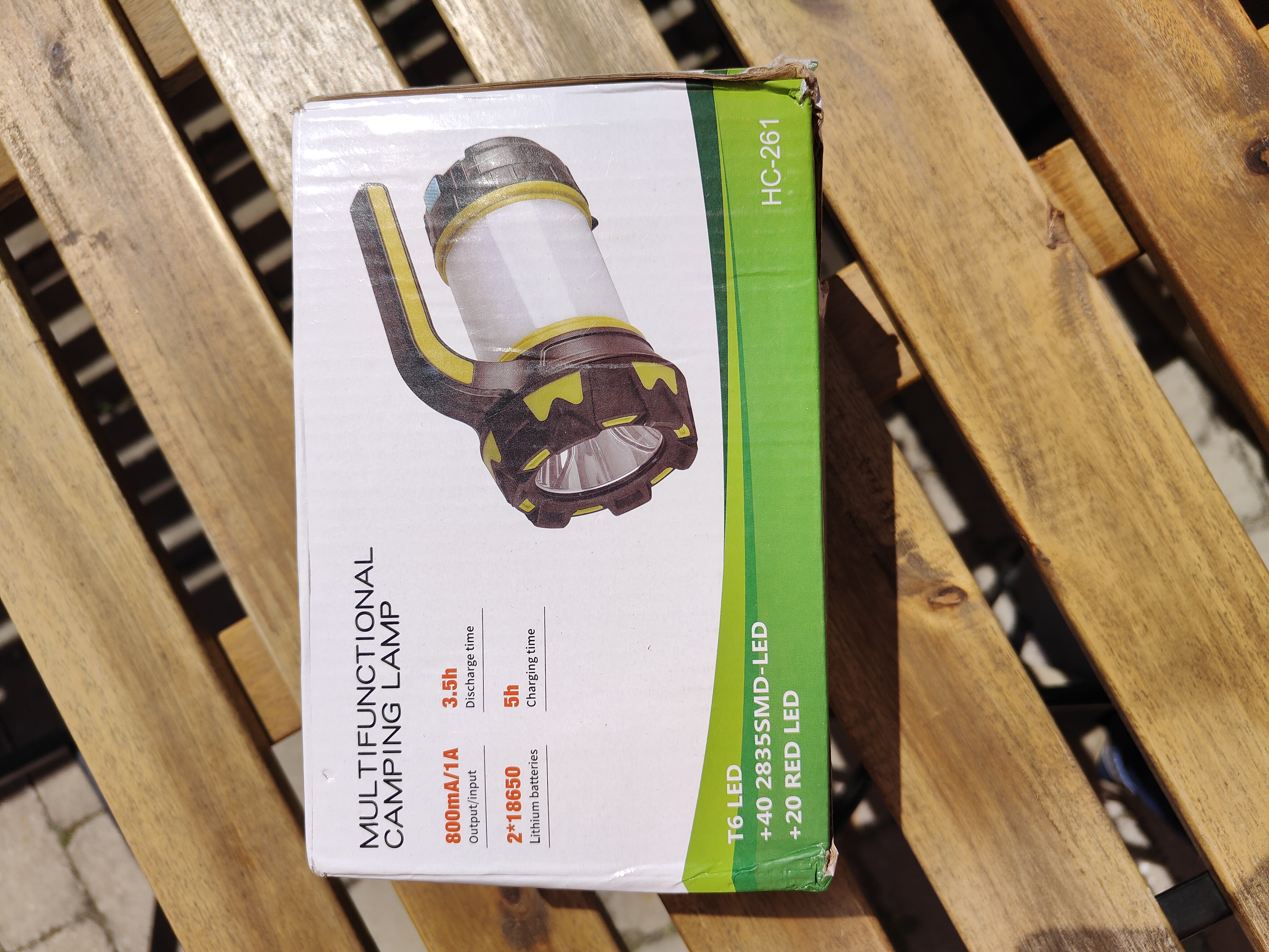 Multifunctional led camping lantern & power bank (rechargeable)