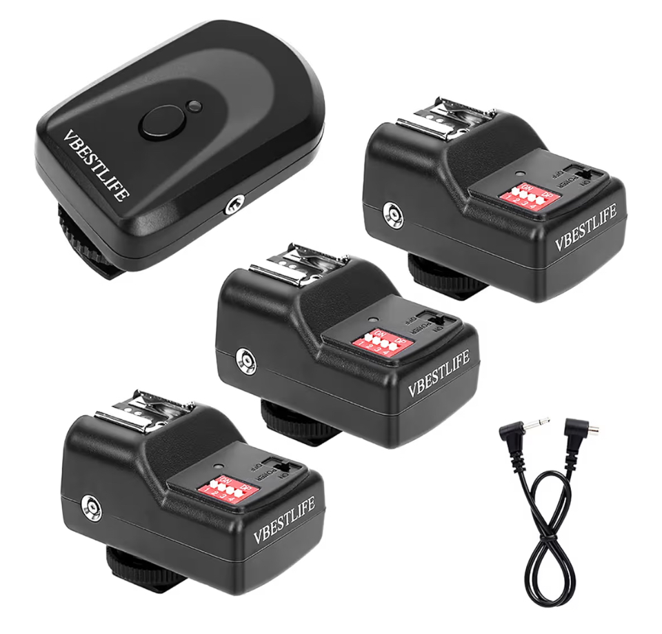 Flash trigger 1 transmitter 3 receivers