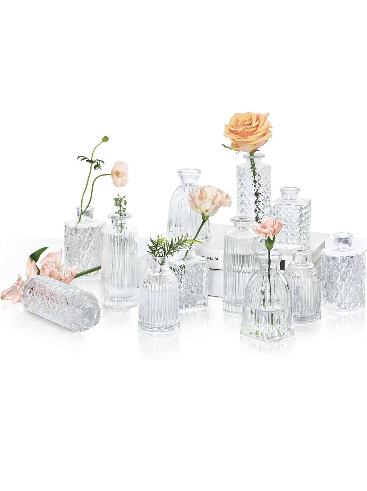 🌸 70 små vaser – perfekta för bröllop, fest & event! 🌸