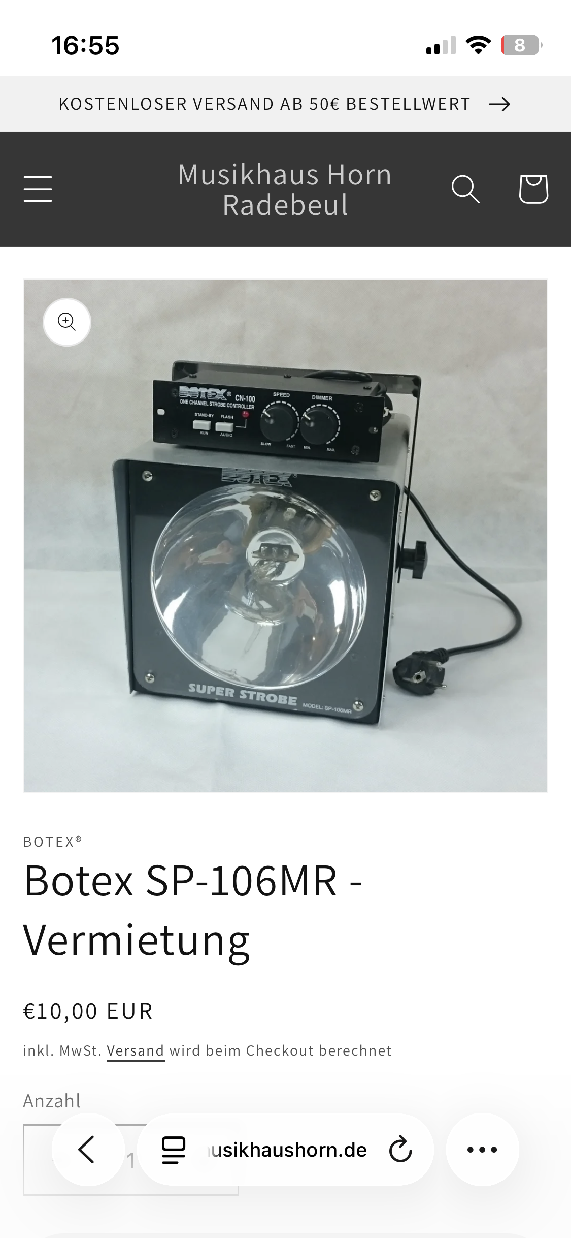 Stroboskop botex super strobe sp-106mr 